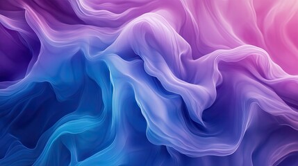 Obraz premium Vibrant color gradients blending from purple to blue, creating a smooth, abstract background with depth