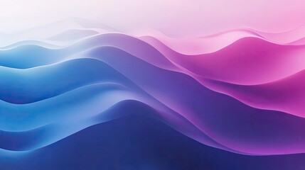 Obraz premium Vibrant color gradients blending from purple to blue, creating a smooth, abstract background with depth