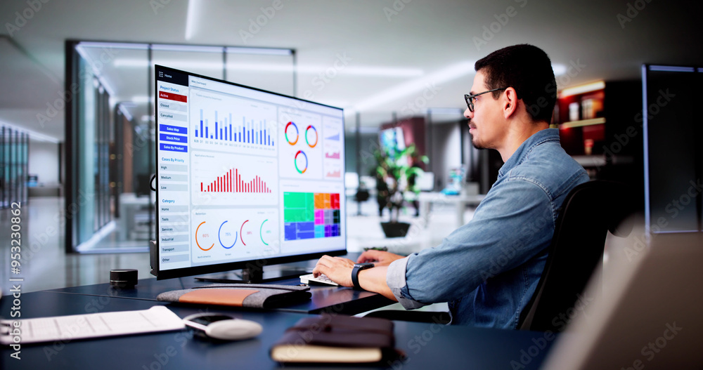 Poster Data Analyst Mit Data Analytics KPI