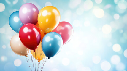 background with balloons, extremely detailed image