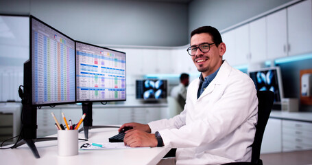 Hospital Doctor Using Spreadsheet For Billing Codes