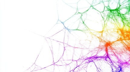 Colorful abstract spiderweb design for Halloween background