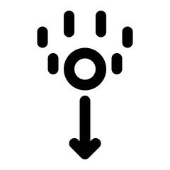 gravity, force, gravitational, motion, physics outline icon