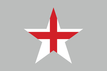 England flag sign, The flag of England, England national Flag Vector illustration, England crossed flags, Standard color
