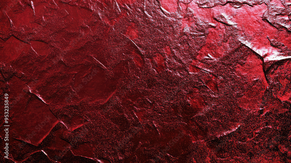 Wall mural red foil texture background. red pattern. abstract crimson background. red metallic background with 
