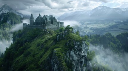 Obraz premium historic castle wallpaper