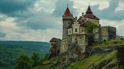 Obraz premium historic castle wallpaper