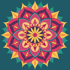 Textile Mandala pattern design