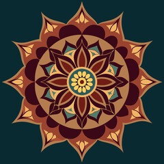 Textile Mandala pattern design