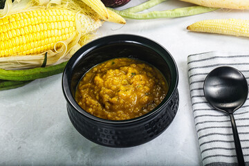 Vegan cuisine - Indian soup daal