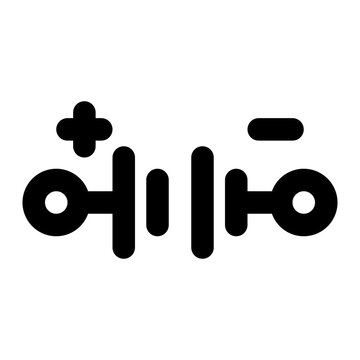 recommend clip art: battery, voltage, power supply, electrical, electronic outline icon