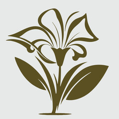 Flower modern graphic design vector