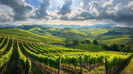 Naklejka premium Hills and mountain wallpaper