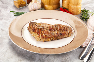 Grilled pork sirloin for dinner