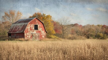 rustic barn wallpaper