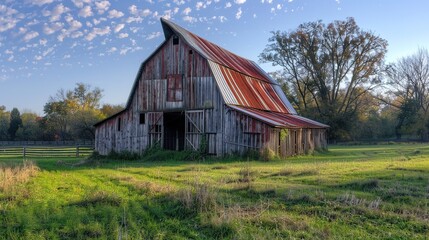 Obraz premium rustic barn wallpaper