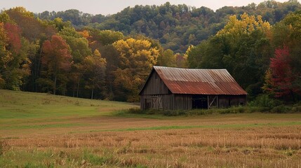 rustic barn wallpaper