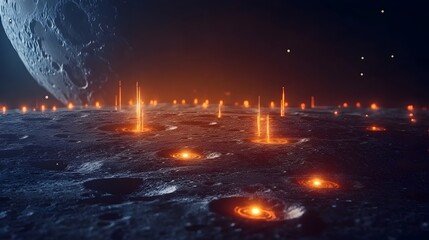 Mesmerizing Flickering Lights on the Mysterious Lunar Surface