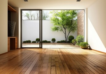 Modern Interior Design with a Garden View