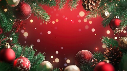 detailed christmas themed background with whimsical empty space, concept Religion and Culture