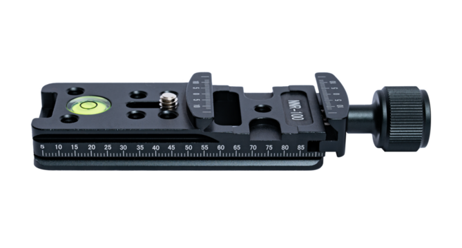 Macro focusing rail on a transparent background