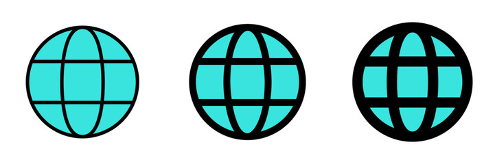 Editable vector globe internet connection icon. Part of a big icon set family. Perfect for web and app interfaces, presentations, infographics, etc