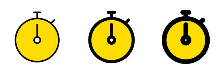 Editable vector stopwatch timer icon. Part of a big icon set family. Perfect for web and app interfaces, presentations, infographics, etc