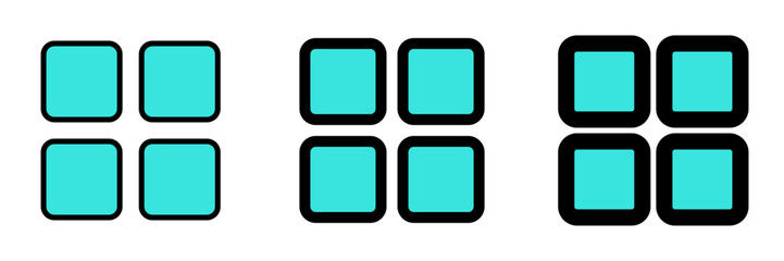 Editable vector square grid icon. Part of a big icon set family. Perfect for web and app interfaces, presentations, infographics, etc