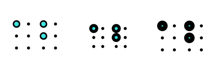 Editable braille vector icon. Part of a big icon set family. Perfect for web and app interfaces, presentations, infographics, etc