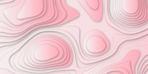 Abstract colorful gradient papercut pattern background design .3d wave paper texture vector illustration .seamless fabric waves lines backdrop .Beautiful modern Papercut style elegant fluid background