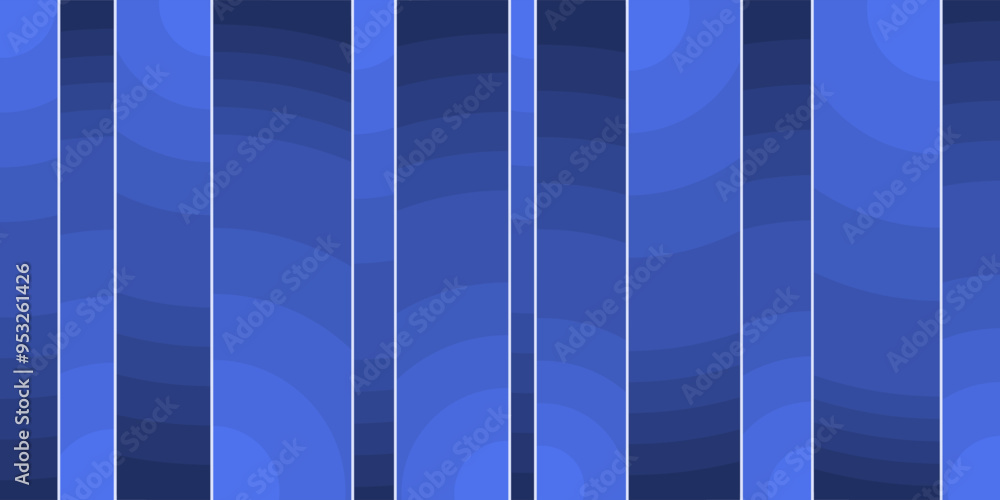 Poster blue color spectrum stripes: an abstract composition of thick vertical blue gradient stripes in vary