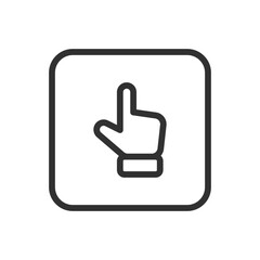 Select cursor, hand icon. Modern, simple flat vector illustration for web site or mobile app