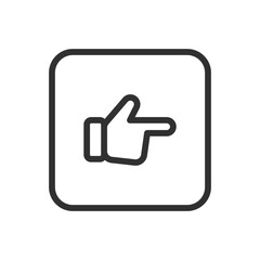 Select cursor, hand icon. Modern, simple flat vector illustration for web site or mobile app