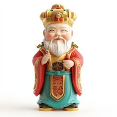 Fototapeta premium Chinese God of Wealth Statue.
