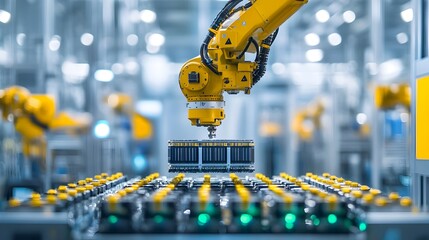 Conveyor Belt Transporting Finished Battery Cells in a Manufacturing Facility