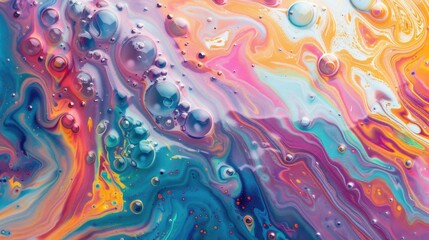 Fototapeta premium A vibrant abstract art piece featuring a mix of colors and textures