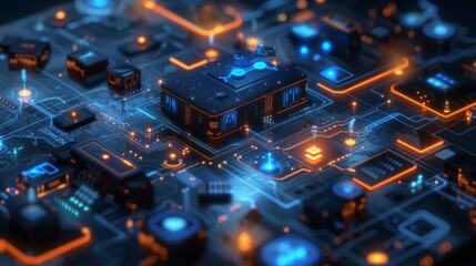Fototapeta premium A comprehensive tutorial on building a smart home ecosystem from