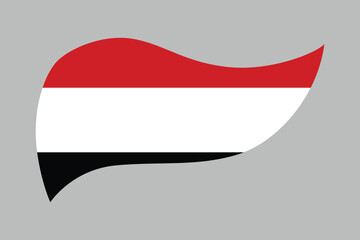 Yemen flag, The flag of Yemen, Yemen national flag, Yemen flag vector illustration