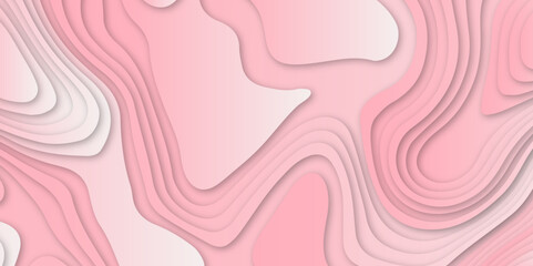 Abstract colorful gradient papercut pattern background design .3d wave paper texture vector illustration .seamless fabric waves lines backdrop .Beautiful modern Papercut style elegant fluid background