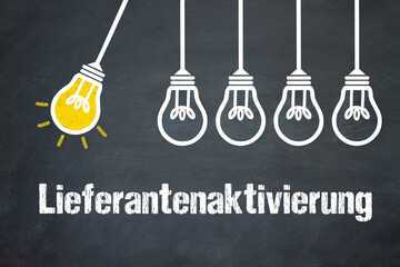 Fototapeta premium Lieferantenaktivierung 