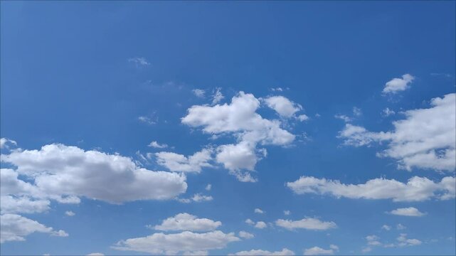 Slightly flattened clouds move in central time