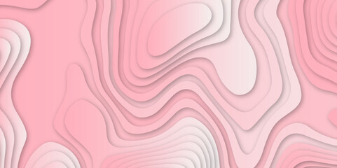 Abstract colorful gradient papercut pattern background design .3d wave paper texture vector illustration .seamless fabric waves lines backdrop .Beautiful modern Papercut style elegant fluid background