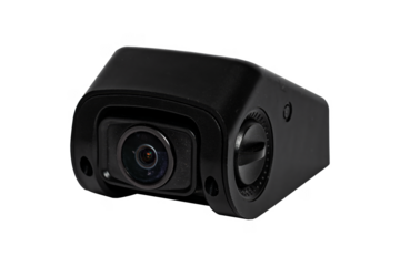 Modern car video camera isolated on transparent background
