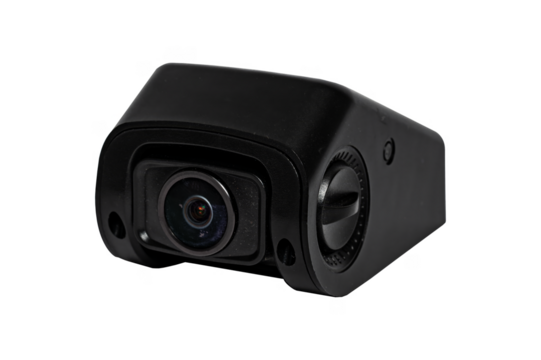 Modern car video camera isolated on transparent background