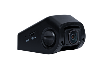 Modern car video camera isolated on transparent background