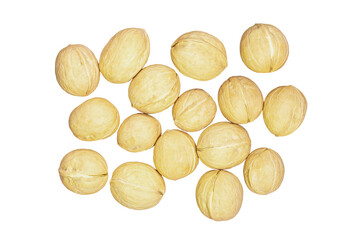Whole walnuts arranged on transparent background. Perfect for promoting healthy snacking, natural food products, or eco-friendly lifestyle brands