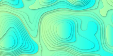 Abstract colorful gradient papercut pattern background design .3d wave paper texture vector illustration .seamless fabric waves lines backdrop .Beautiful modern Papercut style elegant fluid background