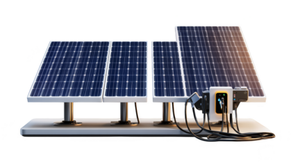 Solar Panel Charging Station for Electric Vehicles