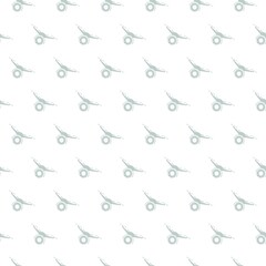 Drone icon seamless pattern on white 