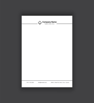 corporate modern letterhead design template. creative modern letterhead design template for your business. letterhead, letterhead, simple minimal letterhead design.
